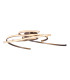 Radon Dimmable Integrated LED Semi Flush Ceiling Light Steel-Blank 2900K-10