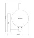 Nova Dimmable LED Wall Lamp Chrome 3000K-3