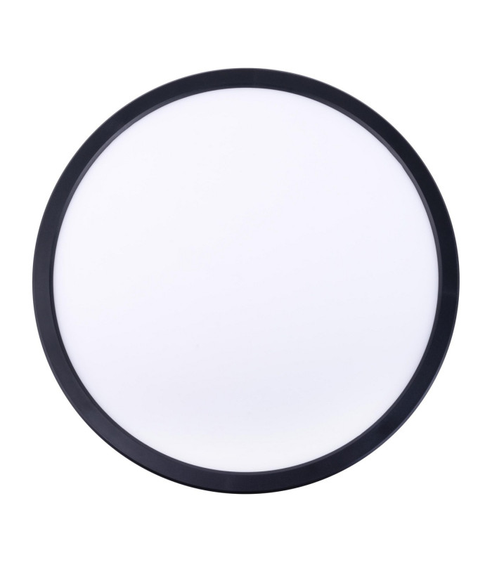 Carlo Dimmable LED 29cm CCT Flush Ceiling Light Black 3000-6500K IP44 Remote Control Timer Function-1