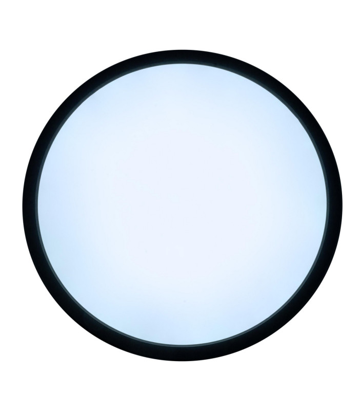 Carlo Dimmable LED 29cm CCT Flush Ceiling Light Black 3000-6500K IP44 Remote Control Timer Function-7