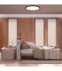 Carlo Dimmable LED 54cm CCT Flush Ceiling Light Black 6500K IP44 Timer Function-2