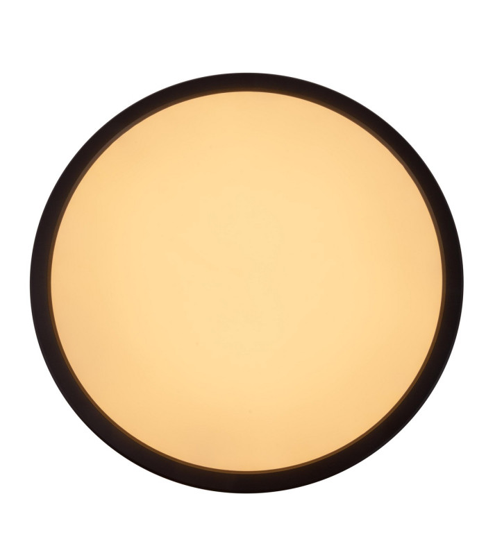 Carlo Dimmable LED 54cm CCT Flush Ceiling Light Black 6500K IP44 Timer Function-5