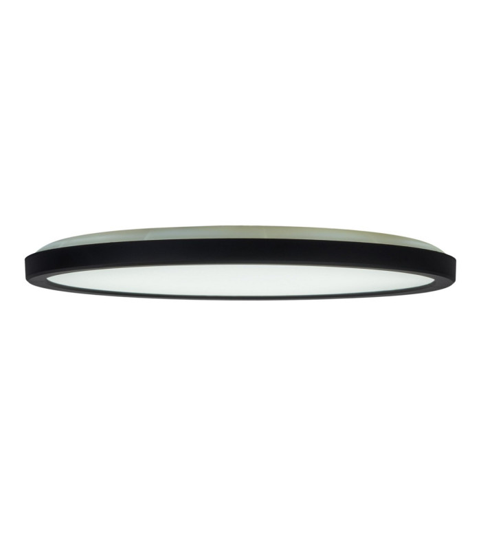 Carlo Dimmable LED 54cm CCT Flush Ceiling Light Black 6500K IP44 Timer Function-8