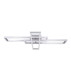 Bantry Dimmable LED CCT Flush Ceiling Light Aluminium 2700-6500K Remote Control Timer Function-1