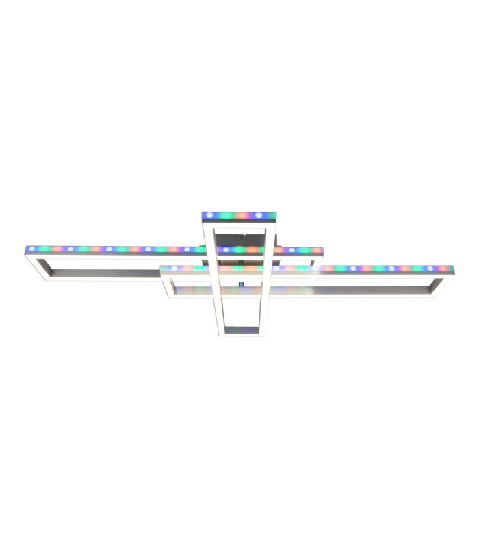 Bantry Dimmable LED CCT Flush Ceiling Light Aluminium 2700-6500K Remote Control Timer Function-9
