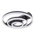 Circulo Dimmable LED Triple Ring Flush Ceiling Light Black 2900-4100K Remote Control-1