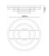 Circulo Dimmable LED Triple Ring Flush Ceiling Light Black 2900-4100K Remote Control-3