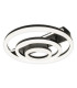 Circulo Dimmable LED Triple Ring Flush Ceiling Light Black 2900-4100K Remote Control-4