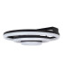 Circulo Dimmable LED Triple Ring Flush Ceiling Light Black 2900-4100K Remote Control-6