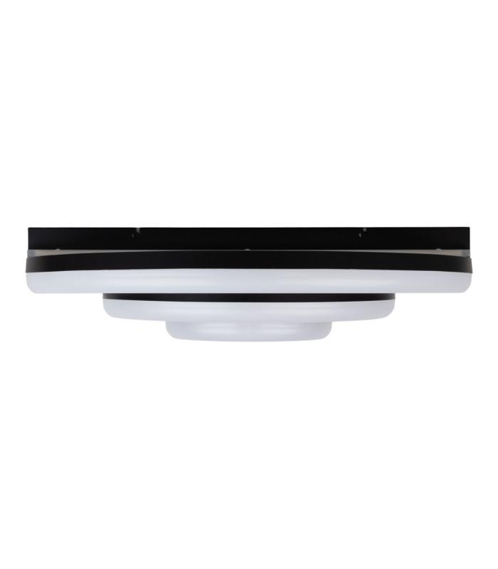 Circulo Dimmable LED Triple Ring Flush Ceiling Light Black 2900-4100K Remote Control-10