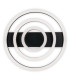 Circulo Dimmable LED Triple Ring Flush Ceiling Light Black 2900-4100K Remote Control-15
