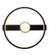 Cimo Dimmable LED Flush Ceiling Light Black 3000K-6