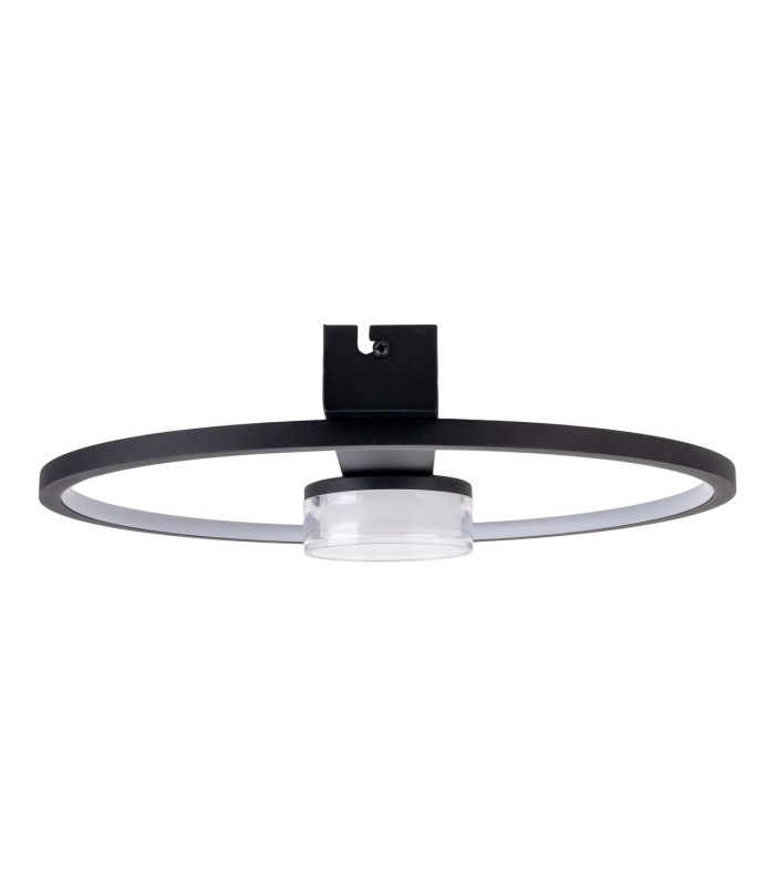 Cimo Dimmable LED Flush Ceiling Light Black 3000K-11