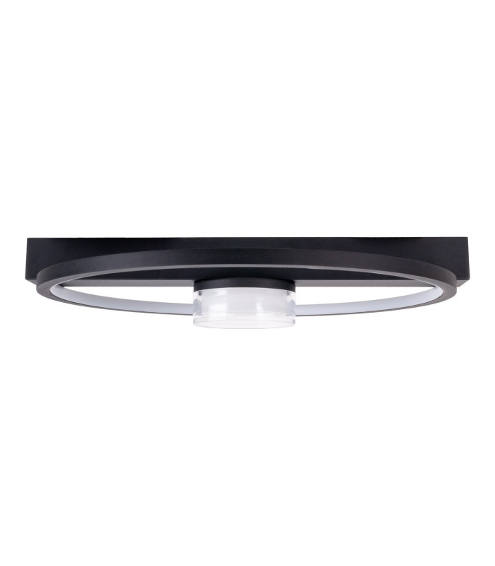 Cimo Dimmable LED Flush Ceiling Light Black 3000K-13