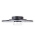 Cimo Dimmable LED Triple Ring Flush Ceiling Light Black 3000K-9