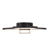 Cimo Dimmable LED Triple Ring Flush Ceiling Light Black 3000K-10