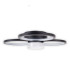 Cimo Dimmable LED Triple Ring Flush Ceiling Light Black 3000K-11