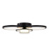 Cimo Dimmable LED Triple Ring Flush Ceiling Light Black 3000K-14