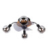 Fumoso Ceiling Spotlight Clusters Black 4xE14 Remote Control Timer Function-5