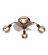 Fumoso Ceiling Spotlight Clusters Black 4xE14 Remote Control Timer Function-6