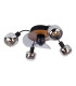 Fumoso Ceiling Spotlight Clusters Black 4xE14 Remote Control Timer Function-7