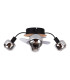 Fumoso Ceiling Spotlight Clusters Black 4xE14 Remote Control Timer Function-11