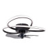 Riccio Dimmable LED Ceiling Fan Black 2800-6400K Remote Control-4