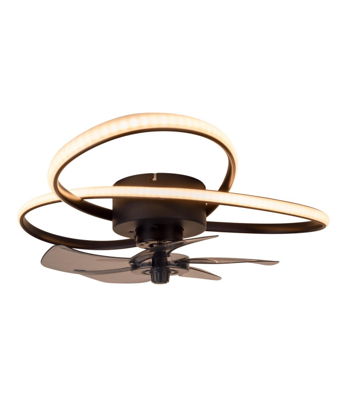 Riccio Dimmable LED Ceiling Fan Black 2800-6400K Remote Control-5