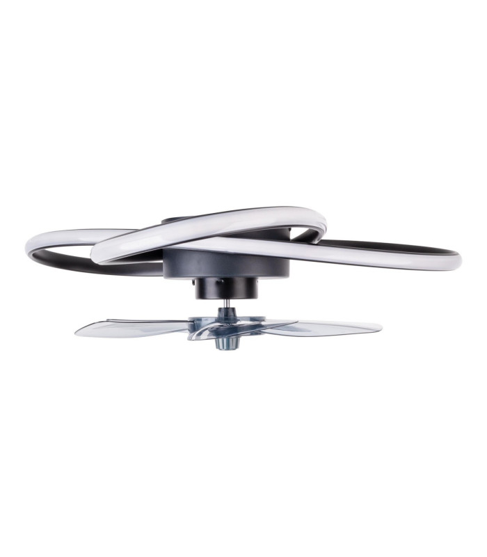 Riccio Dimmable LED Ceiling Fan Black 2800-6400K Remote Control-8