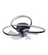 Riccio Dimmable LED Ceiling Fan Black 2800-6400K Remote Control-10