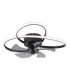 Riccio Dimmable LED Ceiling Fan Black 2800-6400K Remote Control-11