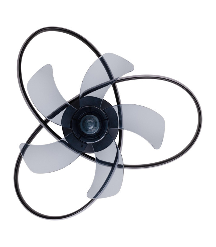 Riccio Dimmable LED Ceiling Fan Black 2800-6400K Remote Control-12