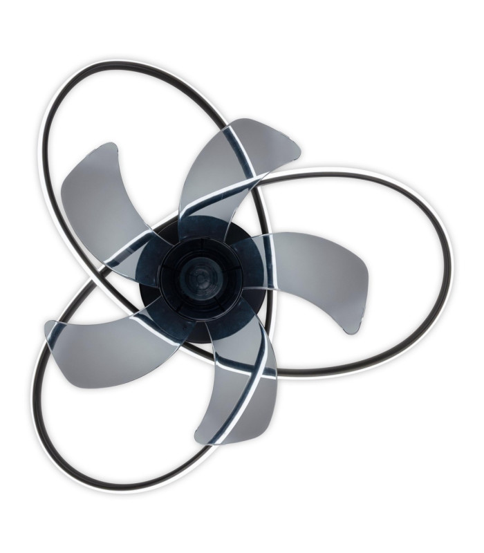 Riccio Dimmable LED Ceiling Fan Black 2800-6400K Remote Control-13