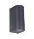 Alecto Outdoor Up Down Wall Lamp Black 2xGU10 IP44-1
