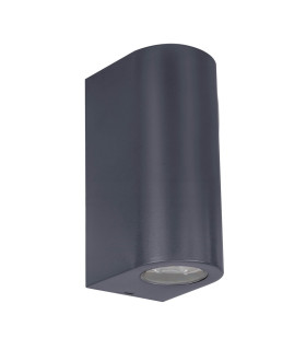 Alecto Outdoor Up Down Wall Lamp Black 2xGU10 IP44-1
