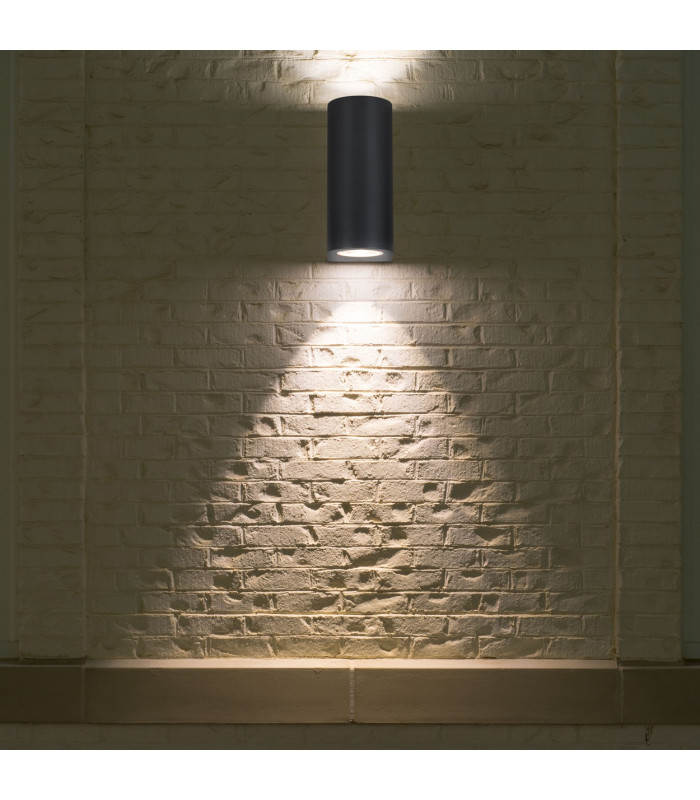 Alecto Outdoor Up Down Wall Lamp Black 2xGU10 IP44-3