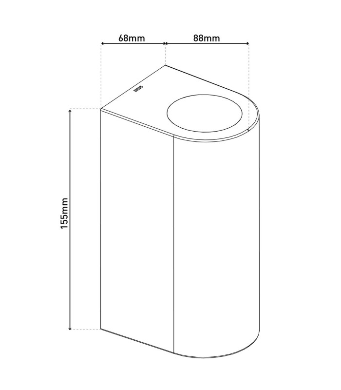 Alecto Outdoor Up Down Wall Lamp Black 2xGU10 IP44-4
