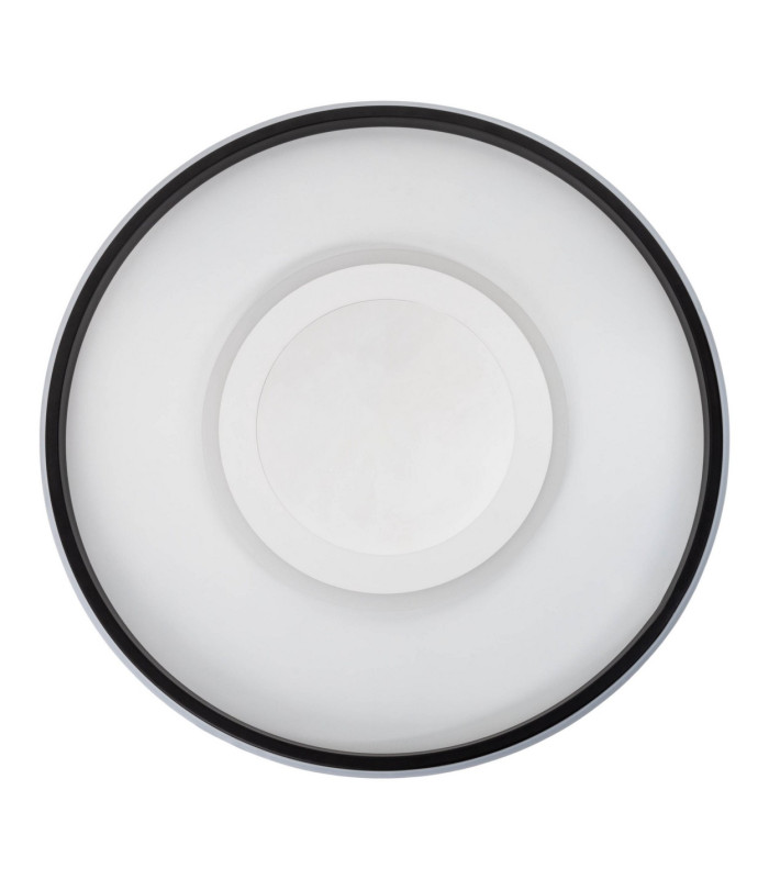 Redona Dimmable Integrated LED Semi Flush Ceiling Light Black 3000-6500K Remote Control-1