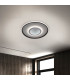 Redona Dimmable Integrated LED Semi Flush Ceiling Light Black 3000-6500K Remote Control-3
