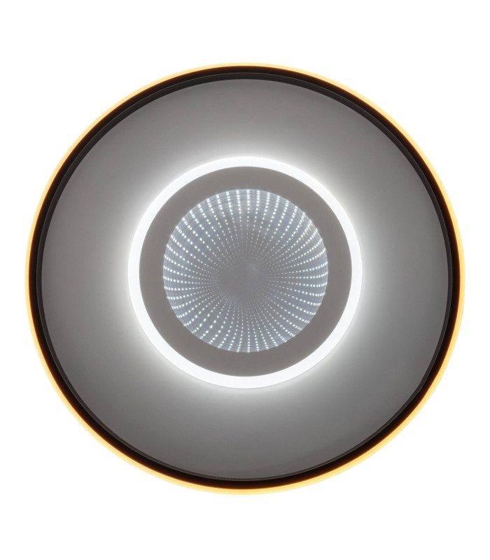 Redona Dimmable Integrated LED Semi Flush Ceiling Light Black 3000-6500K Remote Control-6