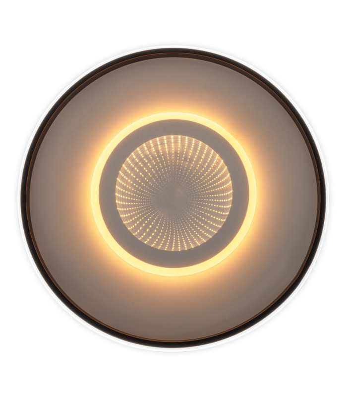 Redona Dimmable Integrated LED Semi Flush Ceiling Light Black 3000-6500K Remote Control-8