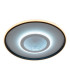 Redona Dimmable Integrated LED Semi Flush Ceiling Light Black 3000-6500K Remote Control-11