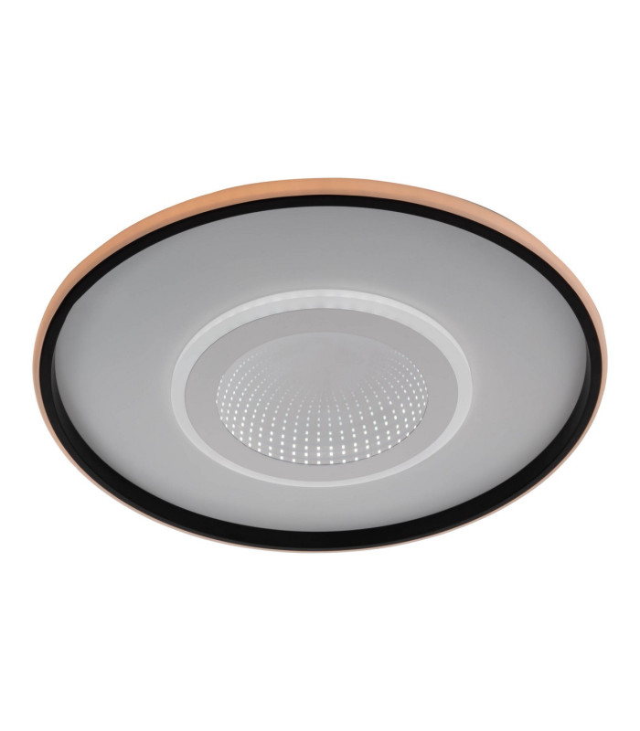 Redona Dimmable Integrated LED Semi Flush Ceiling Light Black 3000-6500K Remote Control-13