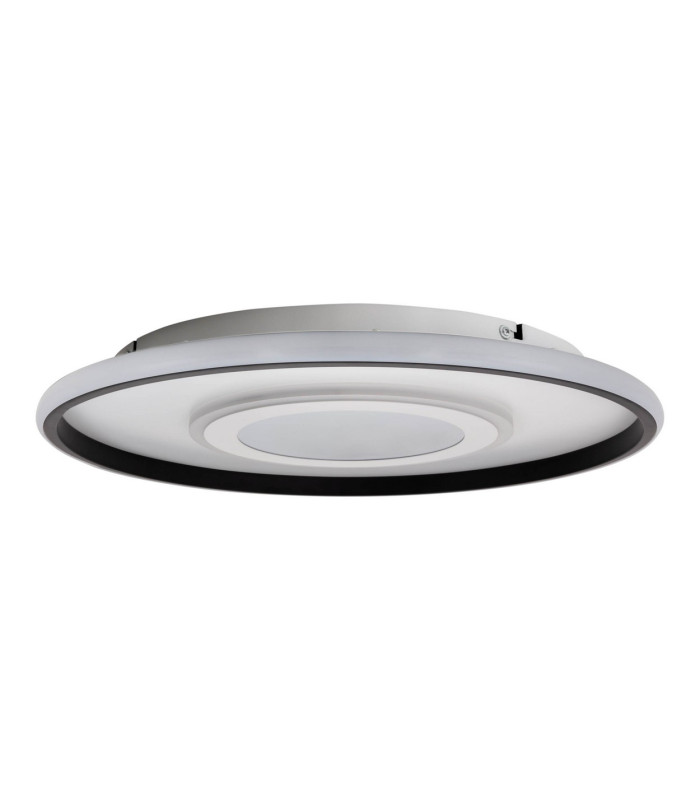 Redona Dimmable Integrated LED Semi Flush Ceiling Light Black 3000-6500K Remote Control-14