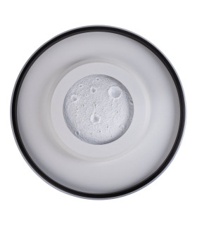 Livana Dimmable CCT Integrated LED Semi Flush Ceiling Light Black 3000-6500K Remote Control-1