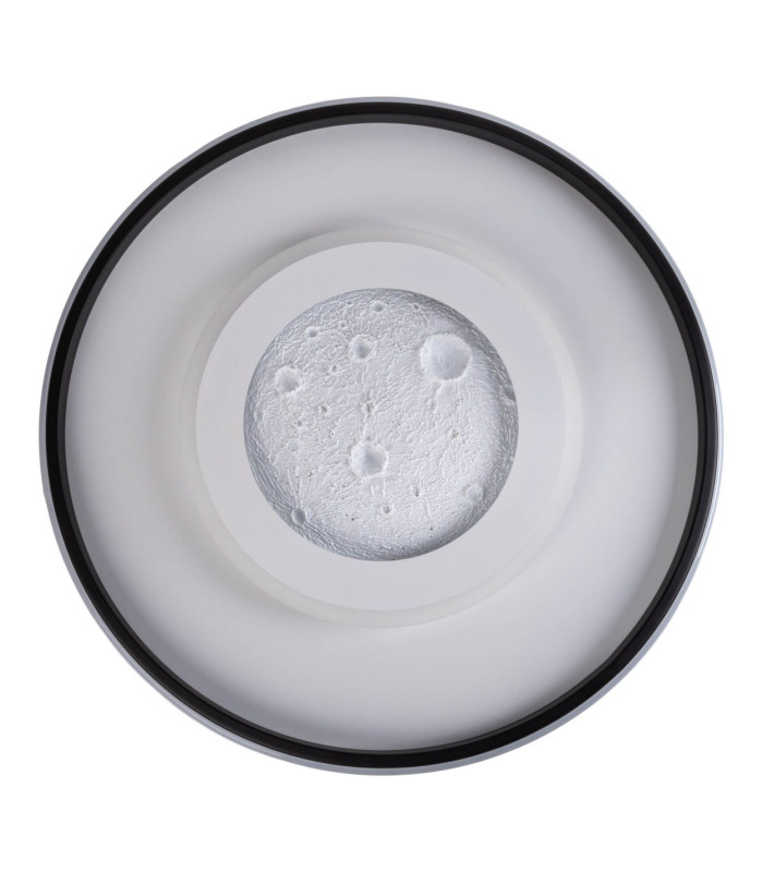Livana Dimmable CCT Integrated LED Semi Flush Ceiling Light Black 3000-6500K Remote Control-1