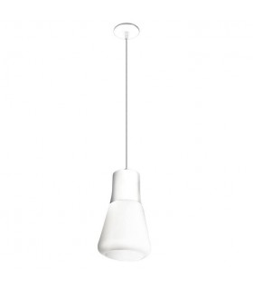 1 Light Ceiling Pendant White, E27 - 1