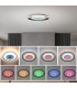 Livana Dimmable CCT Integrated LED Semi Flush Ceiling Light Black 3000-6500K Remote Control-8