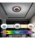 Livana Dimmable CCT Integrated LED Semi Flush Ceiling Light Black 3000-6500K Remote Control-9