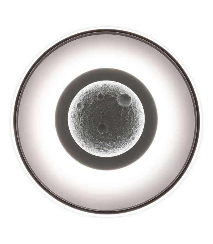 Livana Dimmable CCT Integrated LED Semi Flush Ceiling Light Black 3000-6500K Remote Control-11